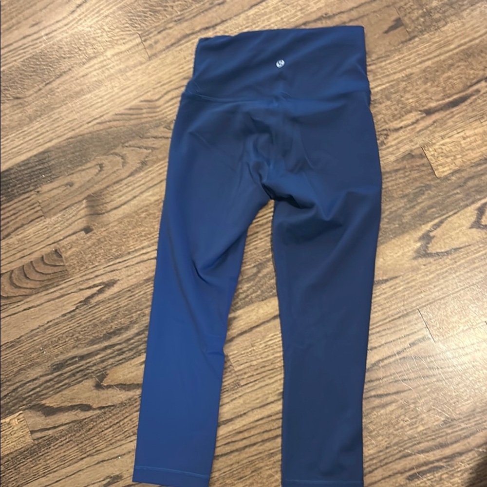 Lululemon Athletica Blue Leggings High Waist Performance